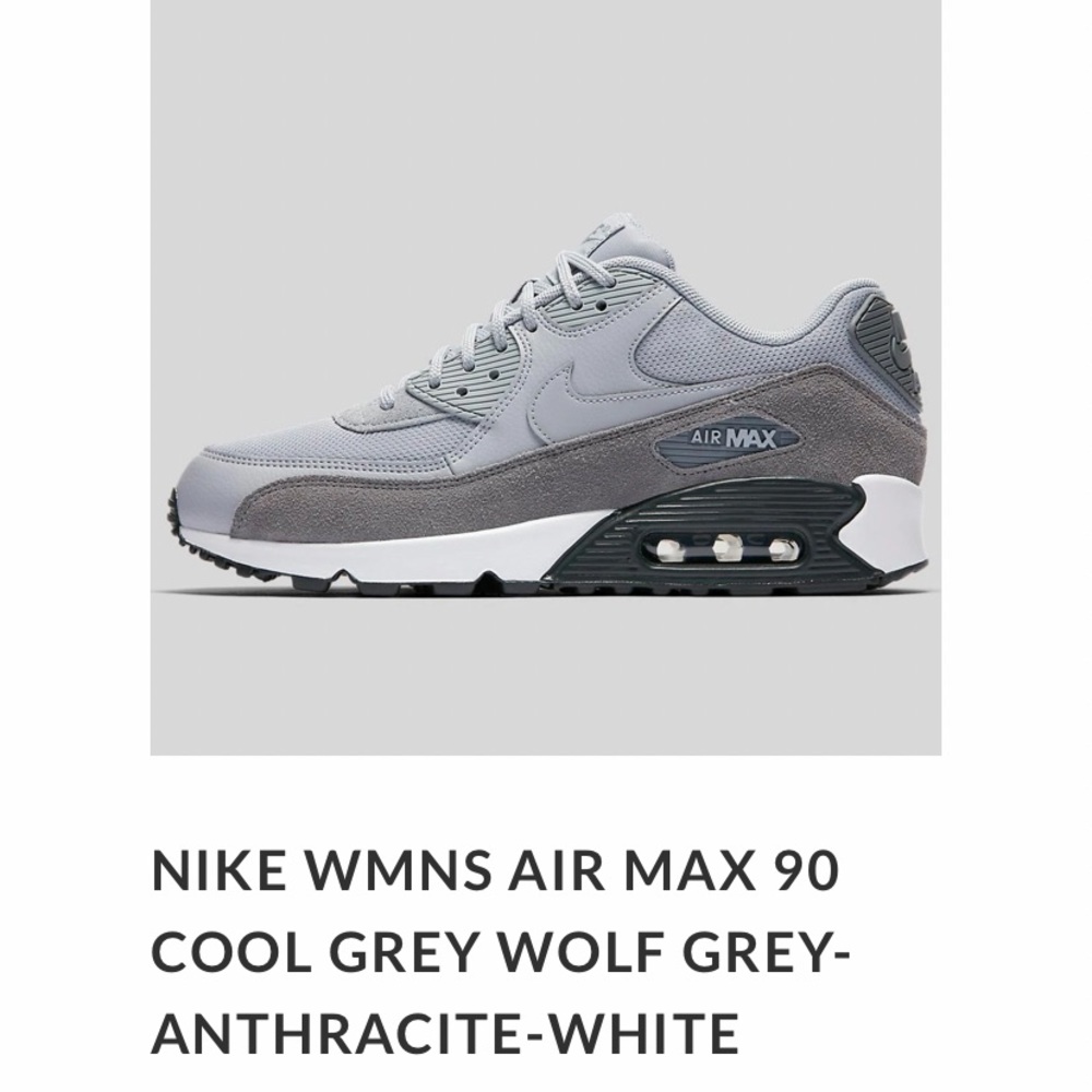 GREY NIKE WONENS AIR MAX 90